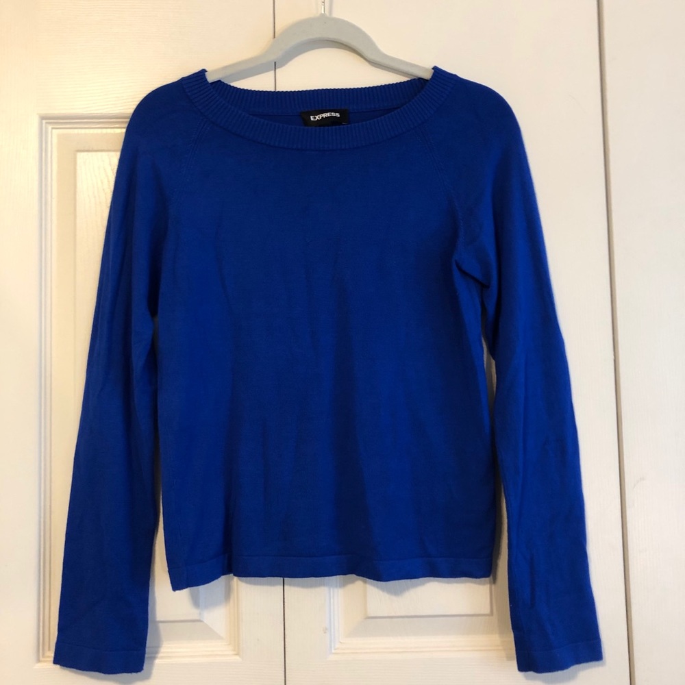 Royal blue long sleeve top